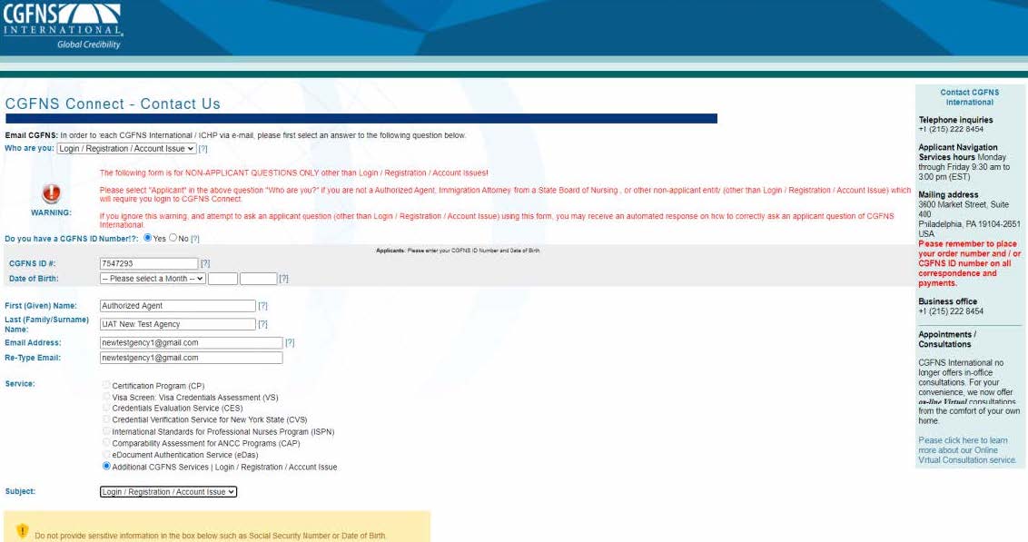 Cgfns ces report sample image
