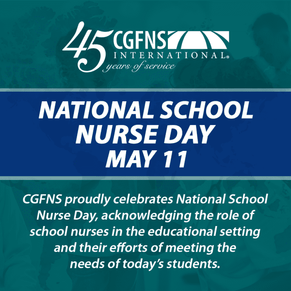 2022 National School Nurse Day CGFNS International, Inc.